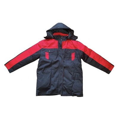 黒く長い袖のWorkwearの衣服の安全冬のジャケット