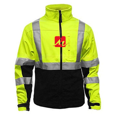 EN471高い可視性の衣服のSoftshellの反射安全ジャケットのWorkwear