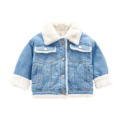 注文の刺繍のデニムのジャケットOEMの男の子の女の子の子供はジャケットより長持ちする