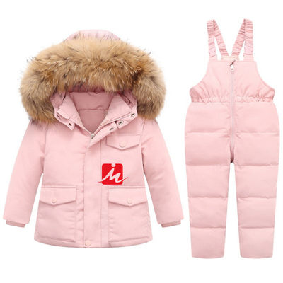 コートの上着類の子供のオーバーオールのジャンプスーツの下のジャケットの白いアヒルの下のポリエステル ライト級選手