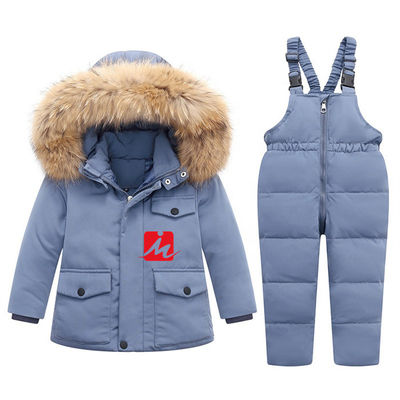 コートの上着類の子供のオーバーオールのジャンプスーツの下のジャケットの白いアヒルの下のポリエステル ライト級選手