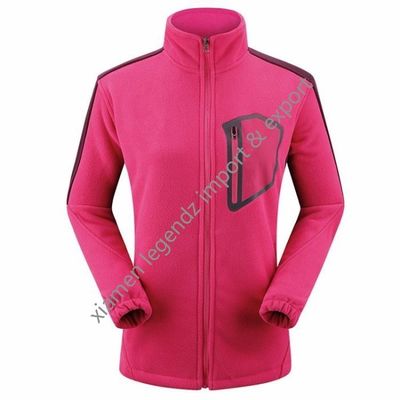 女性のための古典的なMountainneringのスポーツの冬のジャケットはポリエステル厚い羊毛のジャケットのファスナーを締める