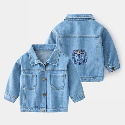 reclyeの子供のための卸し売りばねおよび秋の偶然の男の子のデニムのジャケット