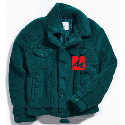 人のための冬2の箱のポケットshearlingの羊毛のsherpaのトラック運転手のジャケット