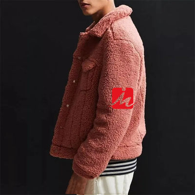 人のための冬2の箱のポケットshearlingの羊毛のsherpaのトラック運転手のジャケット
